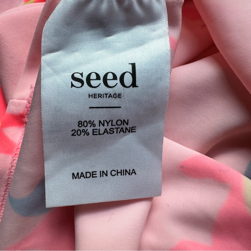 Seed Heritage Pink Unicorn Long Sleeve Rash Guard Size 8 Sun Protection Beach - Picture 3 of 5